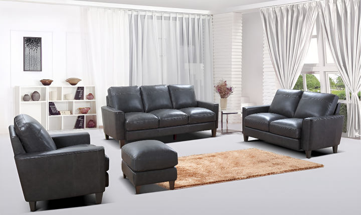 Gio Italia York Classic Leather Living Room Set-jennifer furniture