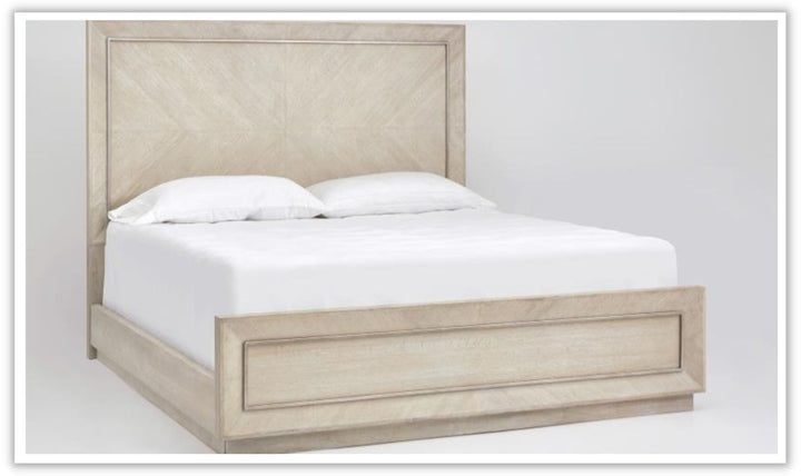 Magnussen Grand White Bedroom Set with Storage in Shiny Finish