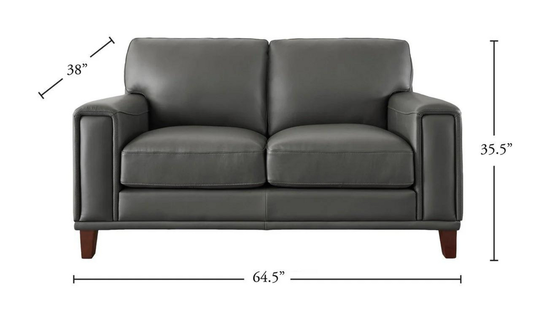 Hayward 2-Seater Loveseat Sofa In Gray-Jennifer Furniture