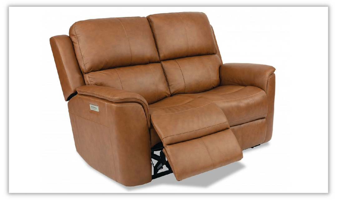 Flexsteel Henry Loveseat With Power Reclining And Headrests