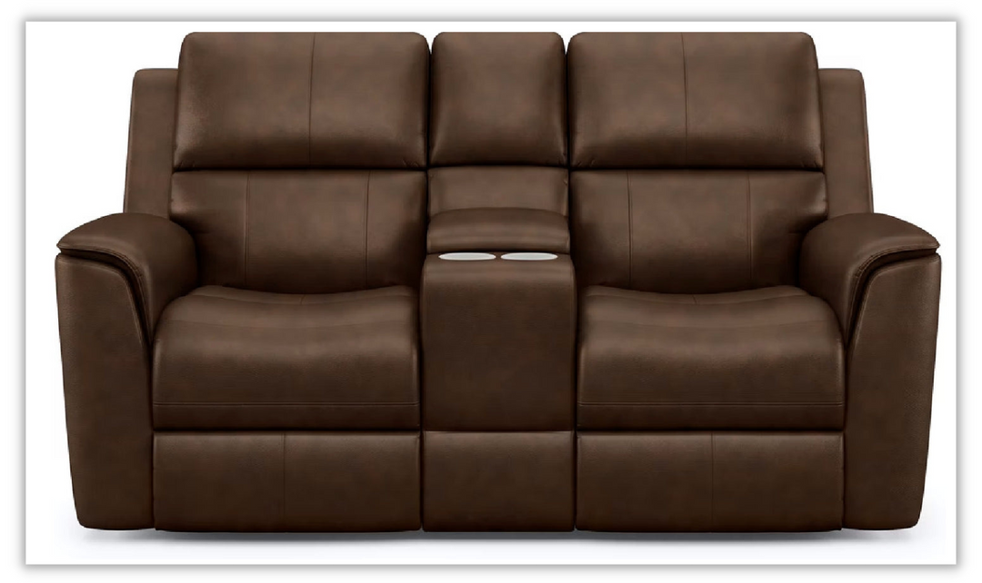 Flexsteel Henry Loveseat With Power Reclining And Headrests