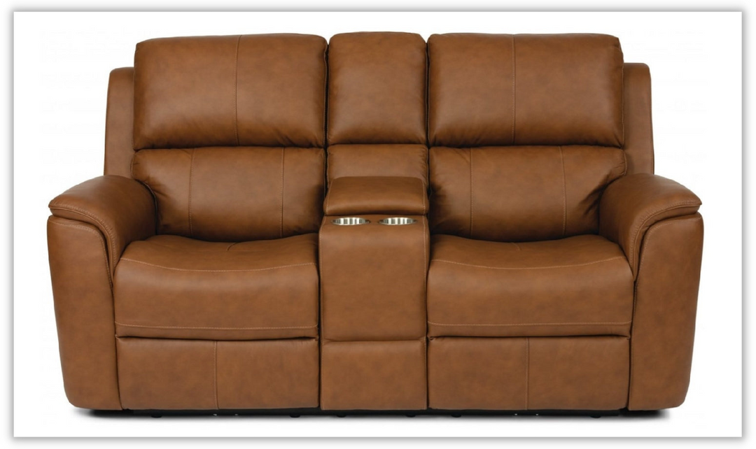 Flexsteel Henry Loveseat With Power Reclining And Headrests