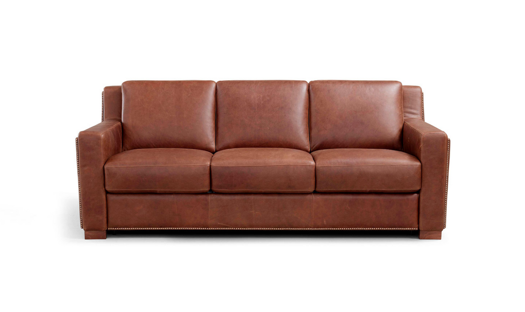 Alaves Italian Leather Queen Sleeper Sofa - Luxury Overnight Collection