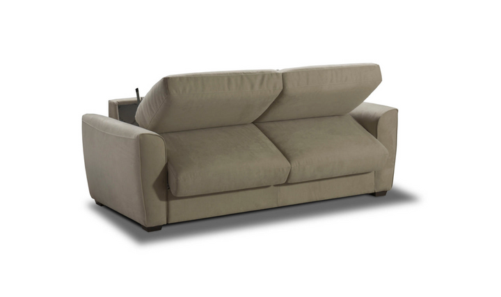 Jennifer Italia Cinetique 2-Seater Gray Sleeper Sofa with Memory Foam Mattress