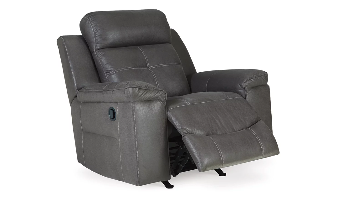 Ashley  Jesolo Leather Manual Pull-Tab Rocker Recliner Chair