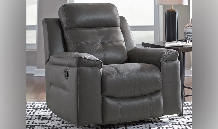 Ashley  Jesolo Leather Manual Pull-Tab Rocker Recliner Chair