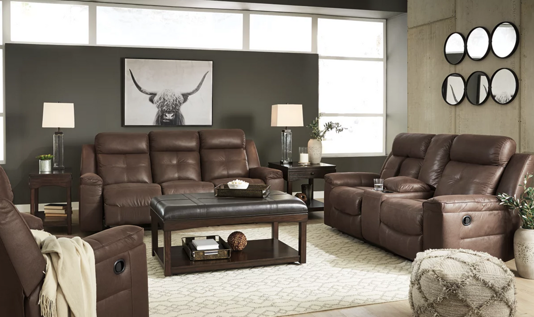 Ashley  Jesolo Leather Recliner Living Room Set