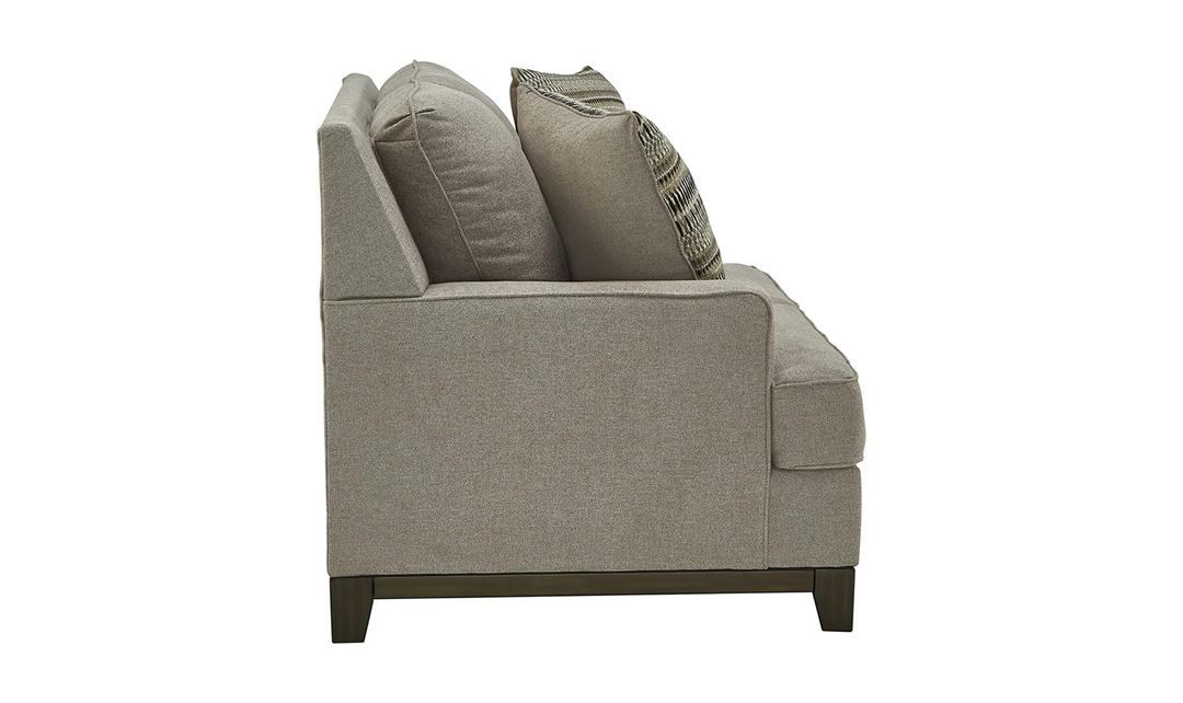 Ashley  Kaywood Stationary Fabric Loveseat in Granite Gray