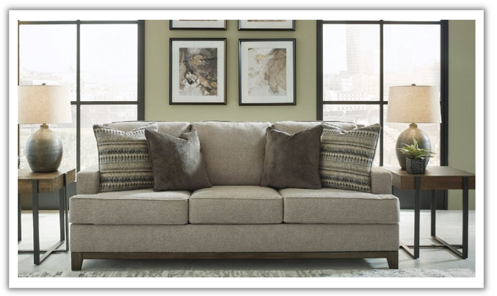 Ashley  Kaywood 3-Seater Fabric Sofa in Granite Gray