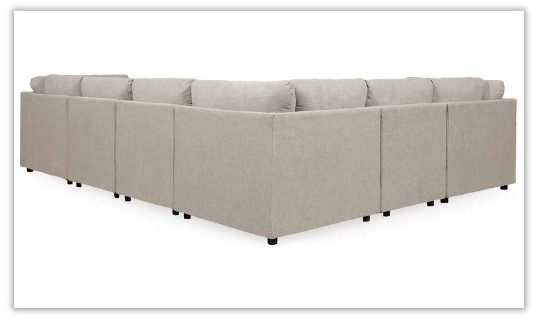 Ashley  Kellway Tuxedo Arms Modular Sectional Sofa in Beige