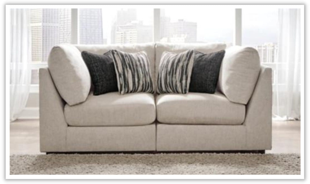 Ashley  Kellway Tuxedo Arms Modular Sectional Sofa in Beige