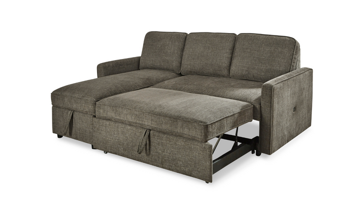 Kerle Fabric 2- Piece Sectional with Pop-Up Bed & Storage-Jennifer Furniture