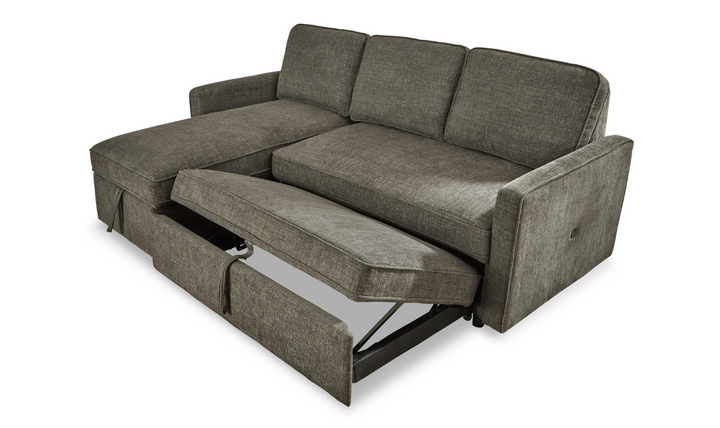 Kerle Fabric 2- Piece Sectional with Pop-Up Bed & Storage-Jennifer Furniture