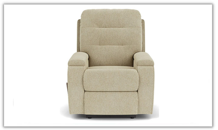 Flexsteel Kerrie Power Reclining Living Room Set With USB-A Charging Port in Beige