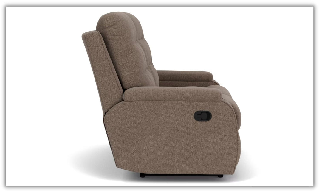 Flexsteel Kerrie Power Reclining Living Room Set With USB-A Charging Port in Beige