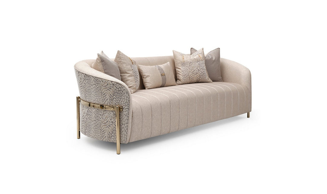 AICO Lisbon Lurex Woven Fabric Loveseat