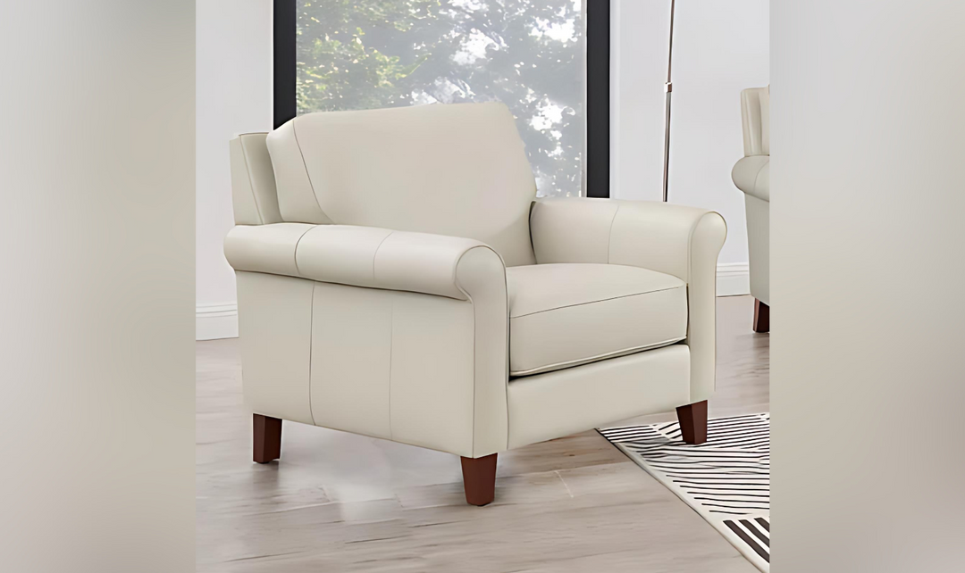 Laguna Leather Chair With Memory Foam Cushions