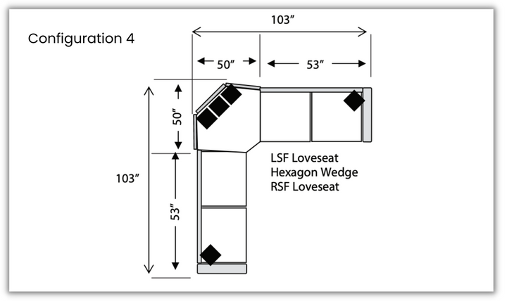 Four Seasons Reynolds L-Shaped Modular Sectional Sofa