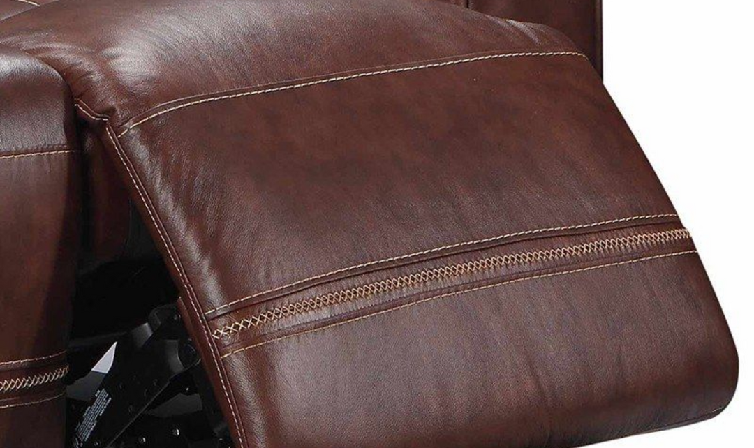 Leather Italia Fresno Brown Leather Power Recliner Living Room Set-Jennifer Furniture