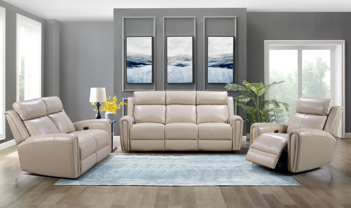 Leather Italia Jonathan Power Reclining Living Room Set-Jennifer Furniture