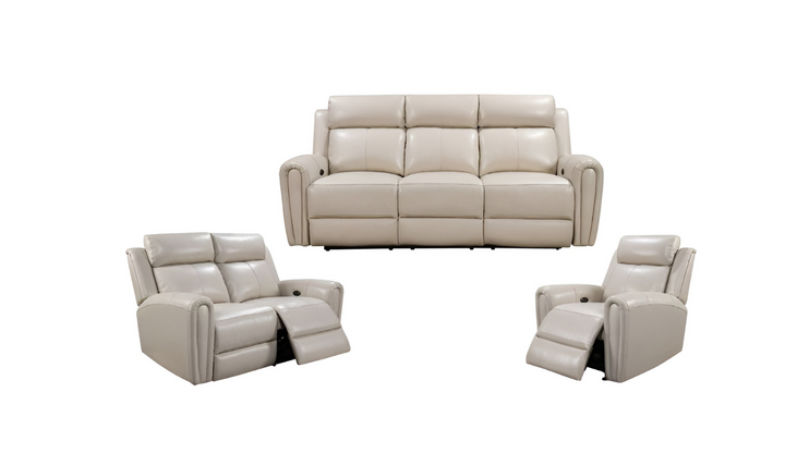 Leather Italia Jonathan Power Reclining Living Room Set-Jennifer Furniture