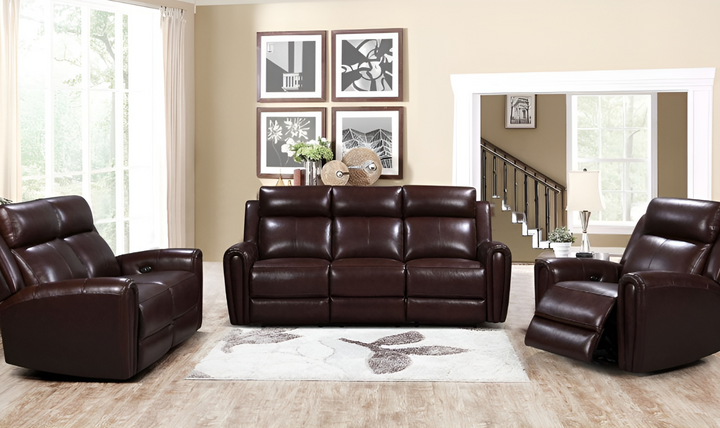 Leather Italia Jonathan Power Reclining Living Room Set-Jennifer Furniture