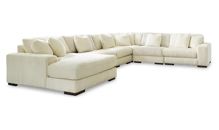 Ashley Lindyn 6-Pieces Fabric Sectional with Chaise