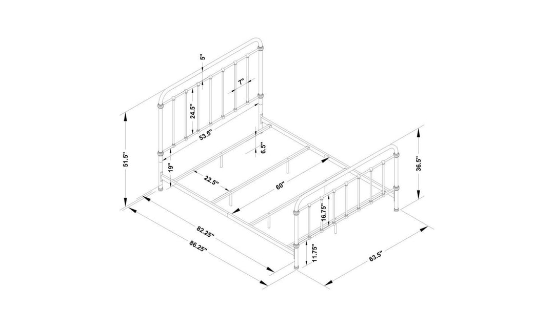 Livingston Metal Queen Bed