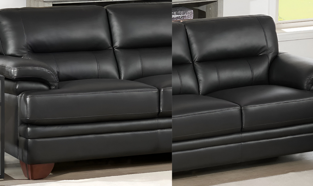 Luxor 3-Seater Leather Sofa With Cushion Arms-Jennifer Furniture