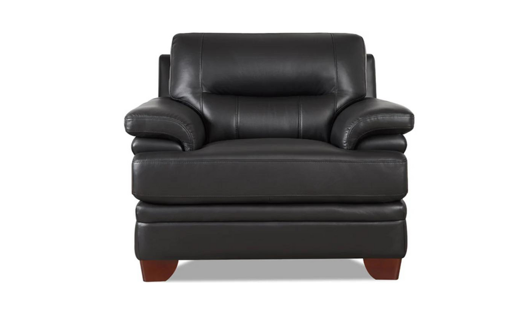 Luxor Leather Chair With Cushion Arms