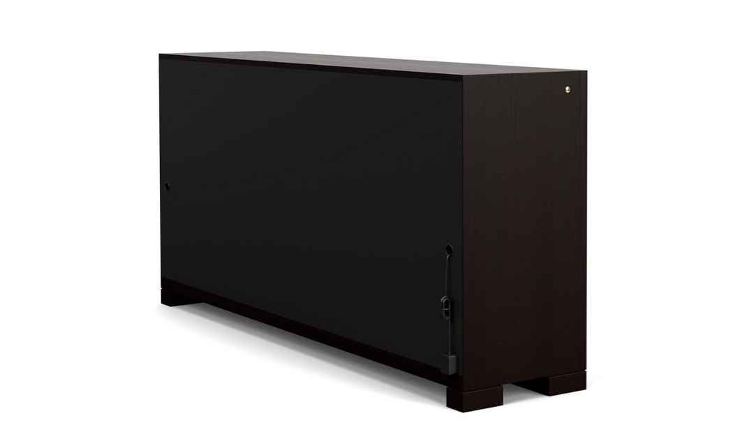 Riverside Lydia Display Sideboard with 2 Drawers in Black