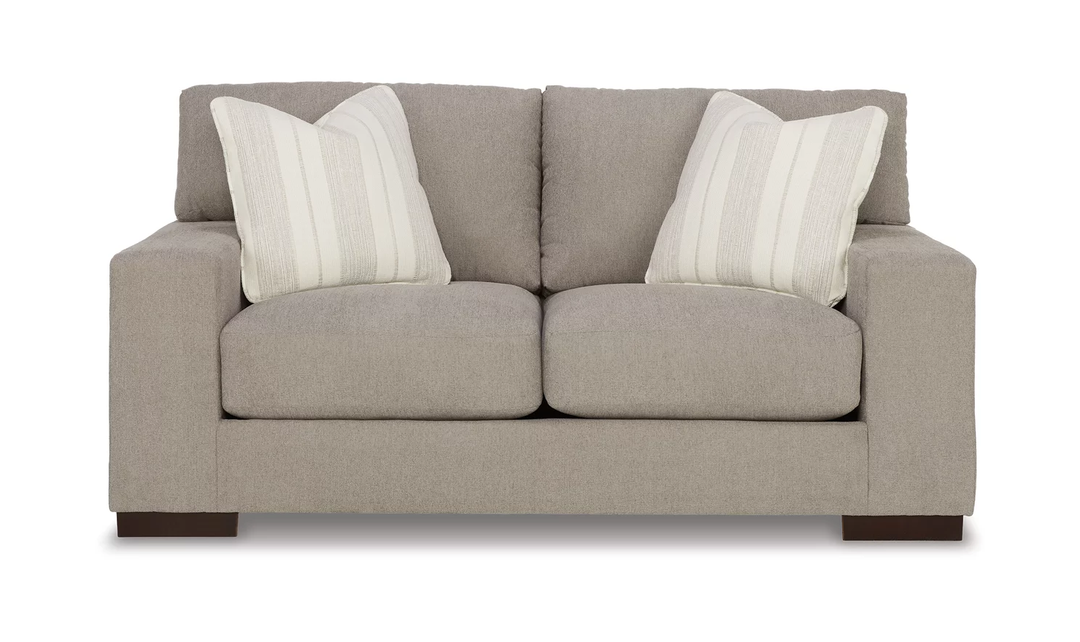 Maggie Fabric Loveseat with Reversible Cushions