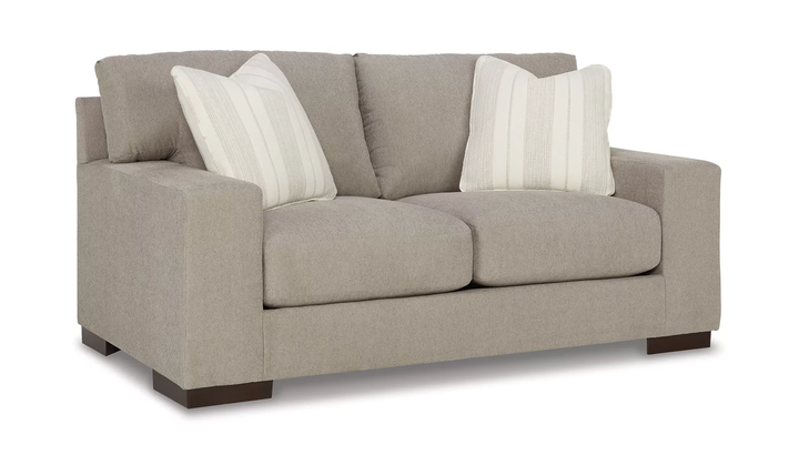 Maggie Fabric Loveseat with Reversible Cushions