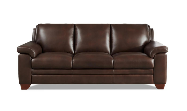 Magnum Leather Living Room Set With Wooden Legs