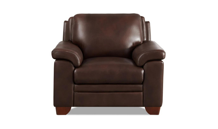 Magnum Leather Chair With Wooden Legs-Jennifer Furniture