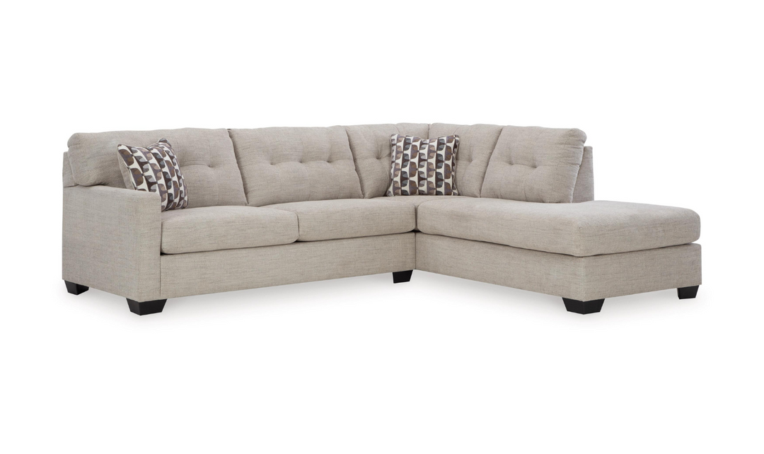 Ashley Mahoney 2-Piece Full Sleeper Sectional with Chaise In Fabric