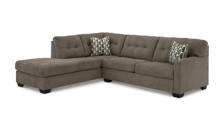 Ashley Mahoney 2-Piece Full Sleeper Sectional with Chaise In Fabric