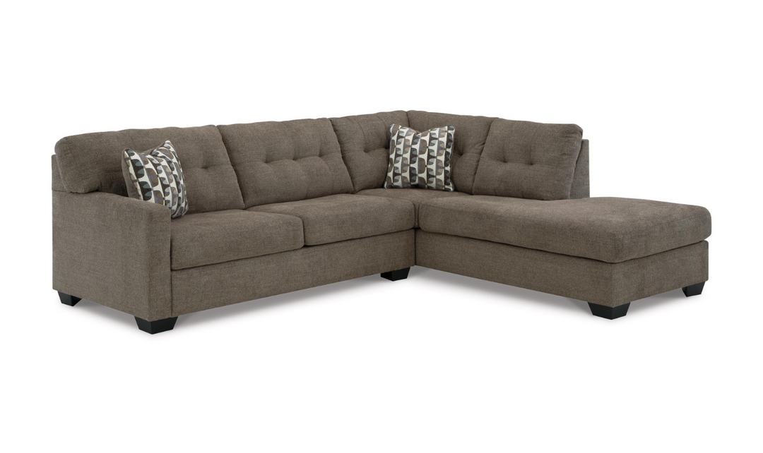 Ashley Mahoney 2-Piece Full Sleeper Sectional with Chaise In Fabric