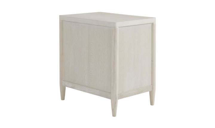 Maren Chairside Table with White Sand Finish