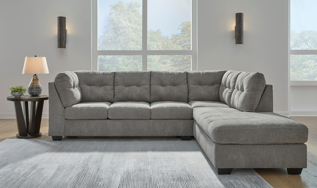 Marleton 2-Piece Full Sleeper Sectional with Chaise in Fabric