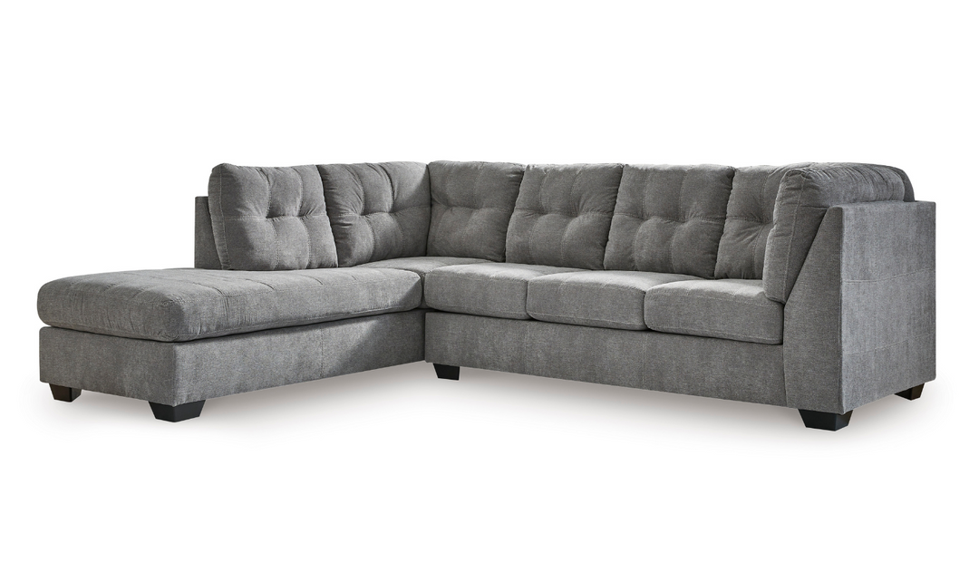 Marleton 2-Piece Full Sleeper Sectional with Chaise in Fabric