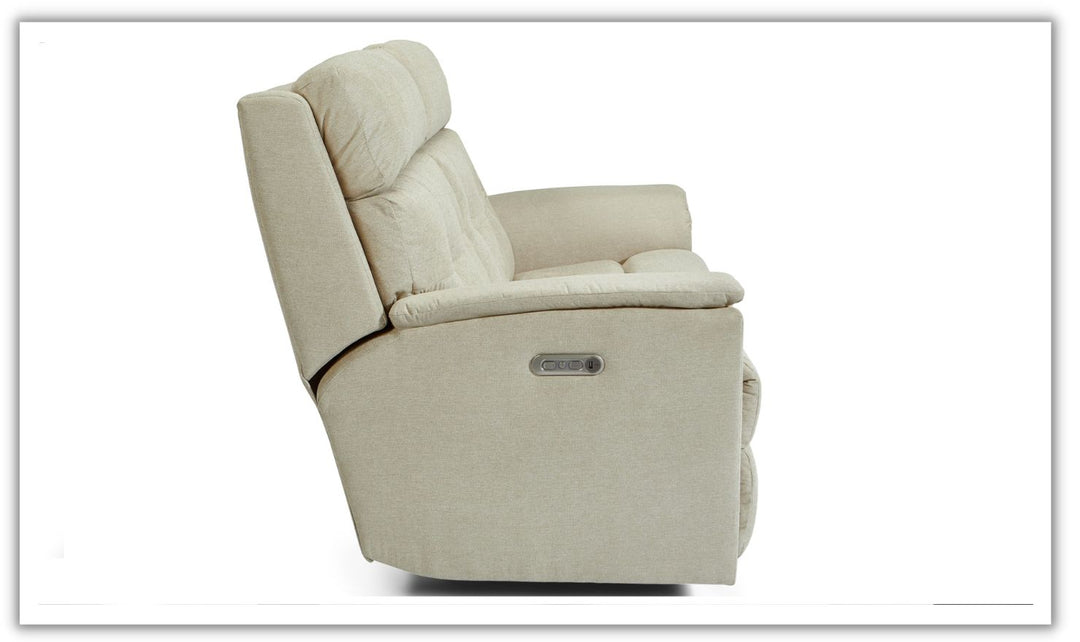 Flexsteel Mason Power Reclining Living Room Set With Headrest