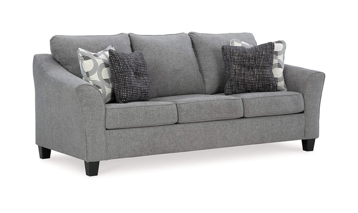 Ashley Mathonia 3-Seater Queen Sleeper Sofa In Smoke