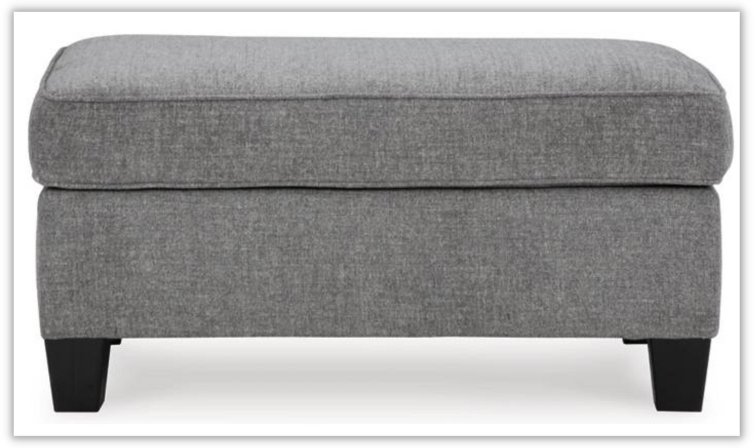 Mathonia Rectangular Smoke Ottoman