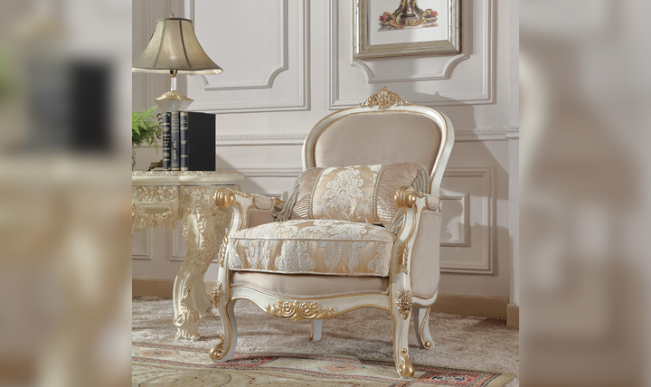 Mazie Fabric Chair In Beige