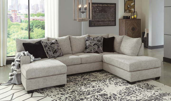 Megginson U-shaped Fabric Sectional with Chaise-Jennifer Furniture