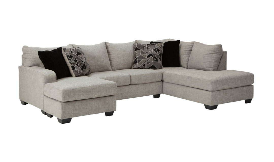 Megginson U-shaped Fabric Sectional with Chaise-Jennifer Furniture