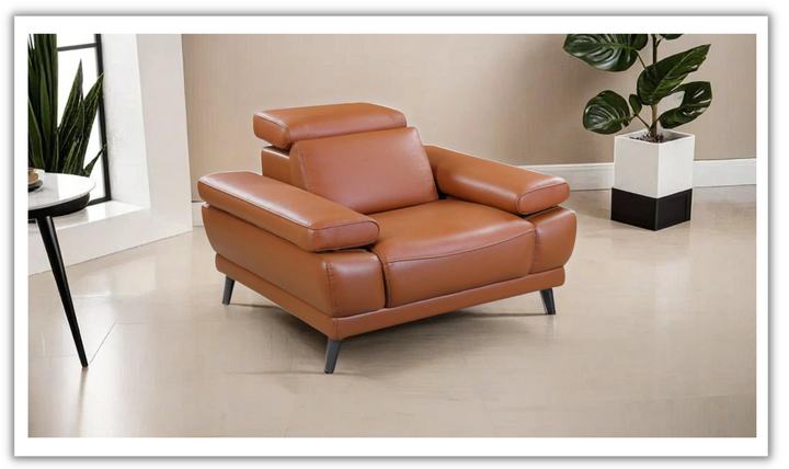 Mercer Leather Chair with Motion Headrest