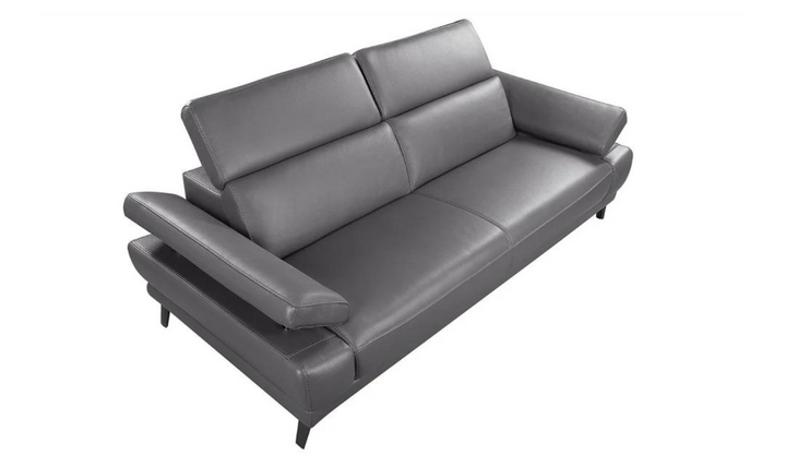 Mercer Leather Loveseat With Motion Headrest