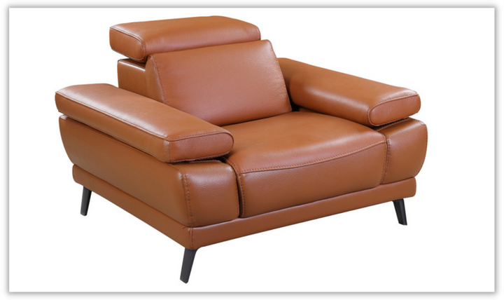 Mercer Leather Living Room Set with Motion Headrest